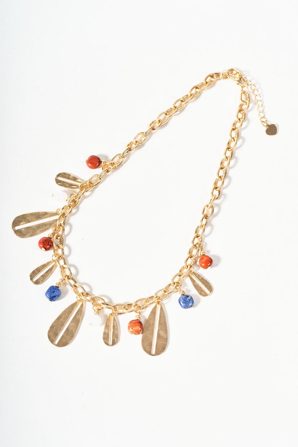 Carraig Donn Multi Beaded Gold Necklace