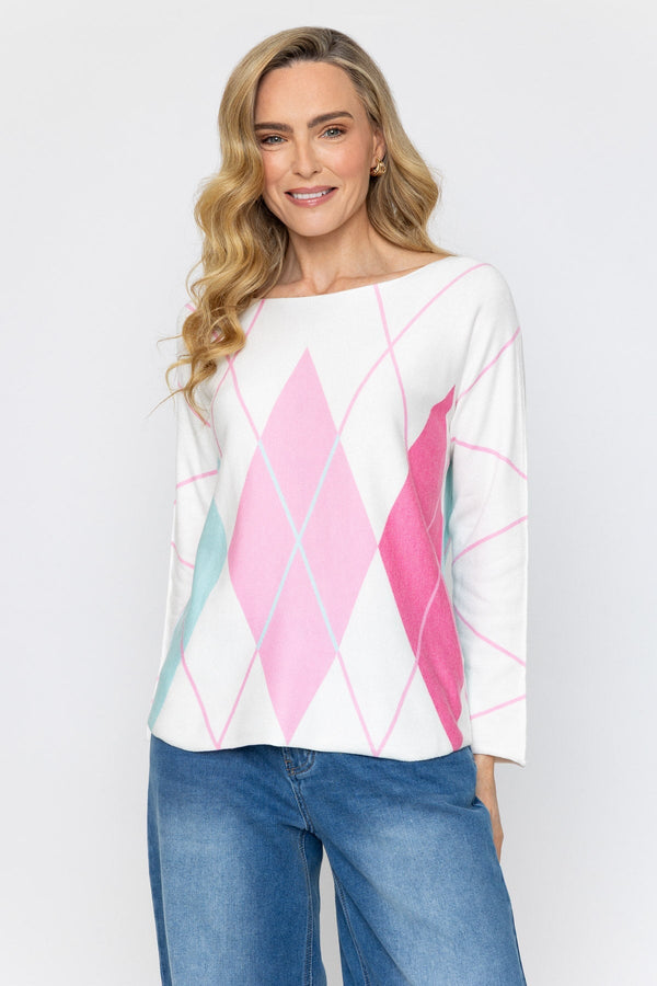 Carraig Donn Multi Printed Knit Jumper