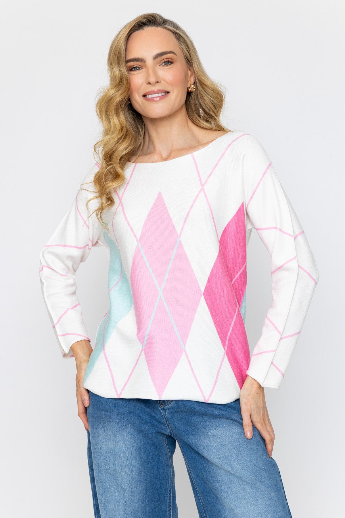Multi Printed Knit Jumper