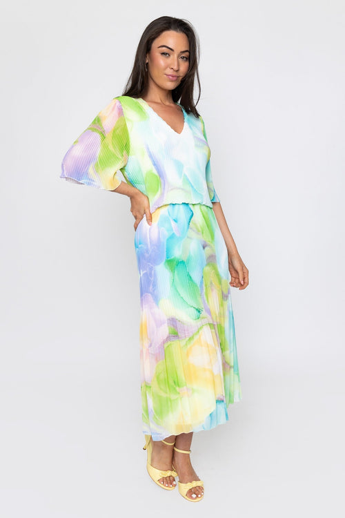 Multi Printed Michaela Dress