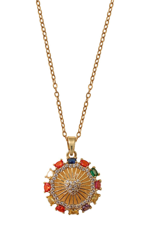 Multicoloured Heart Pendant