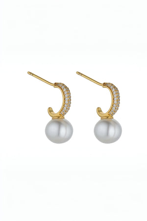 Nalani Gold Pearl Earrings