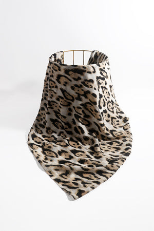 Carraig Donn Natural Leopard Print Scarf