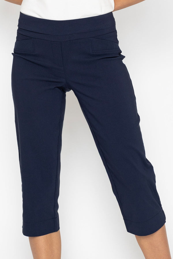 Carraig Donn Navy Bengaline Crop Trousers