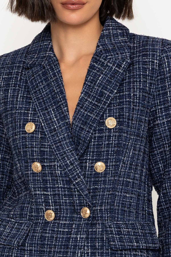 Navy Boucle Blazer Ladies Jackets Coats – Carraig Donn