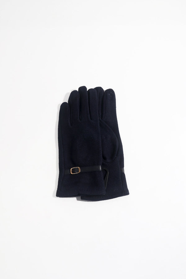 Carraig Donn Navy Buckle Trim Gloves