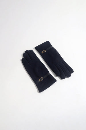 Carraig Donn Navy Buckle Trim Gloves