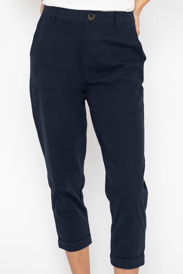 Carraig Donn Navy Canvas Chinos