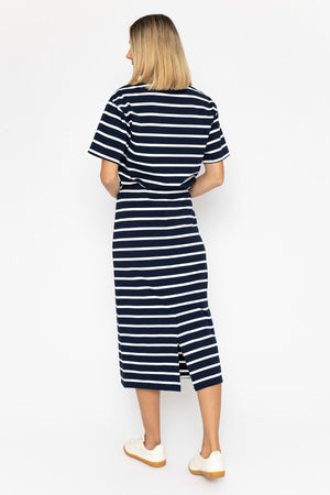 Carraig Donn Navy Cotton French Terry Skirt