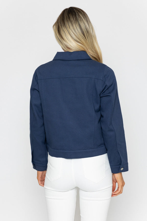 Carraig Donn Navy Cotton Rich Casual Jacket