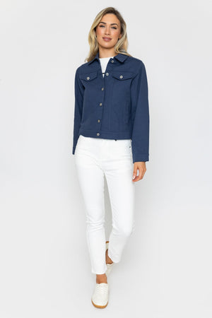 Carraig Donn Navy Cotton Rich Casual Jacket