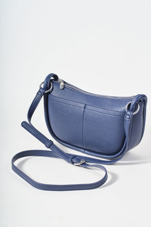 Carraig Donn Navy Crescent Crossbody Bag