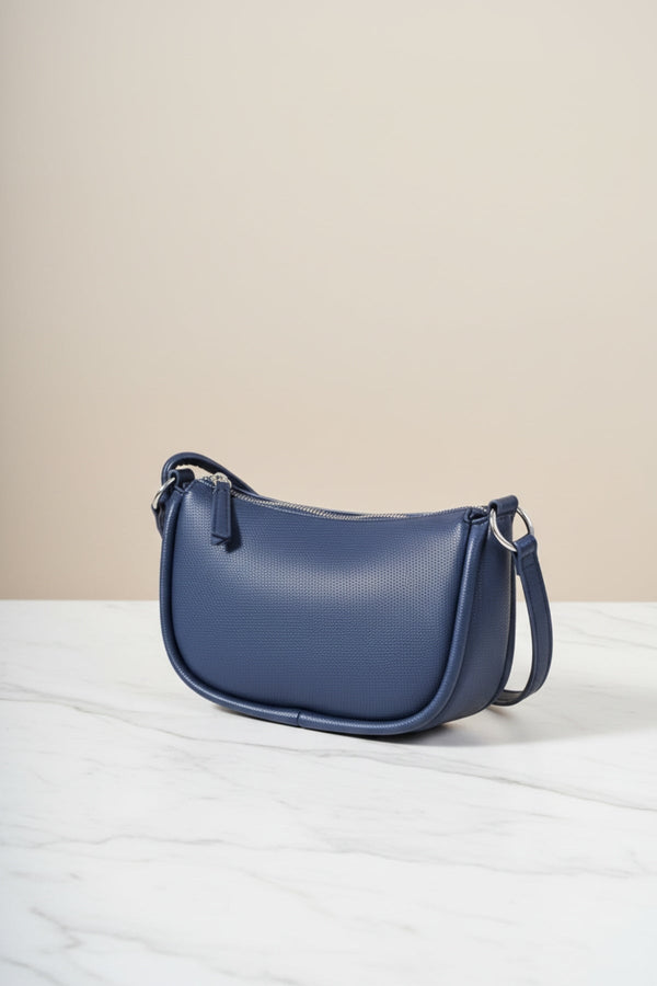 Carraig Donn Navy Crescent Crossbody Bag