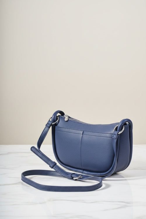 Carraig Donn Navy Crescent Crossbody Bag