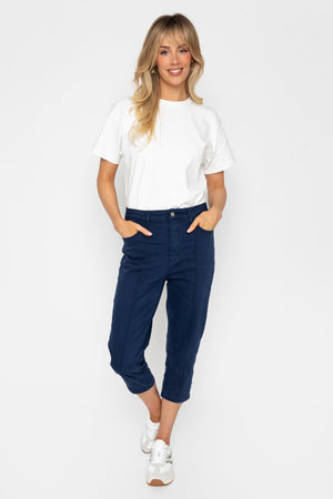 Carraig Donn Navy Cropped Jeans