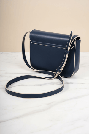 Carraig Donn Navy Crossbody Bag With Flap