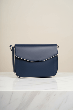 Carraig Donn Navy Crossbody Bag With Flap