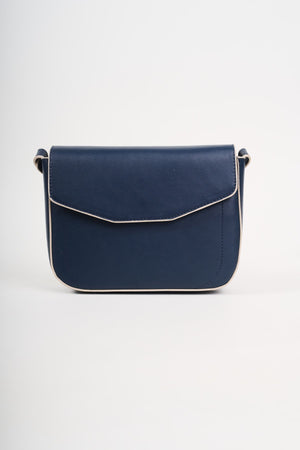 Carraig Donn Navy Crossbody Bag With Flap