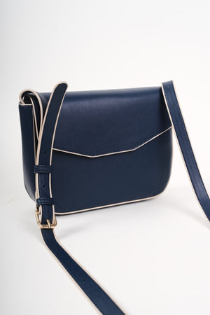 Carraig Donn Navy Crossbody Bag With Flap