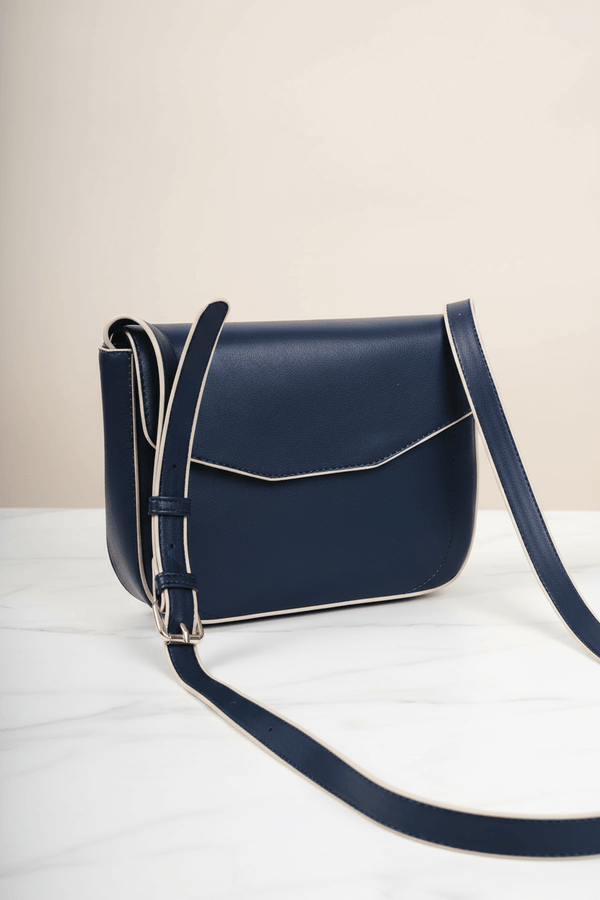 Carraig Donn Navy Crossbody Bag With Flap
