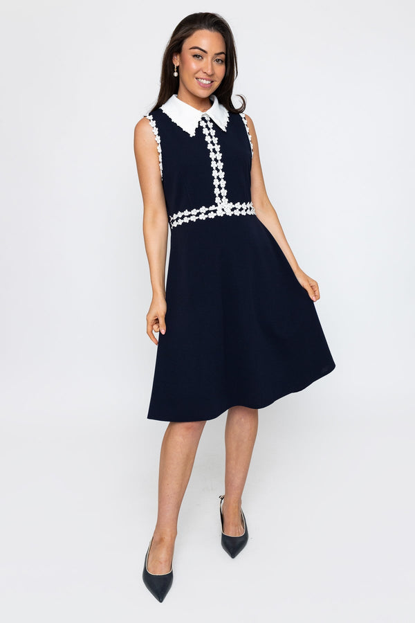 Navy Dolly Knee Length Dress | Ladies Fashion | Carraig Donn Navy Dolly Knee Length Dress | Ladies Fashion | Carraig Donn