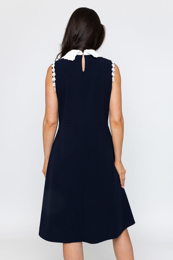 Navy Dolly Knee Length Dress | Ladies Fashion Navy Dolly Knee Length Dress | Ladies Fashion