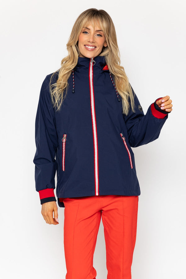 Carraig Donn Navy Hooded Mac
