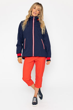 Carraig Donn Navy Hooded Mac