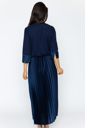 Carraig Donn Navy Knit Top Midi Dress
