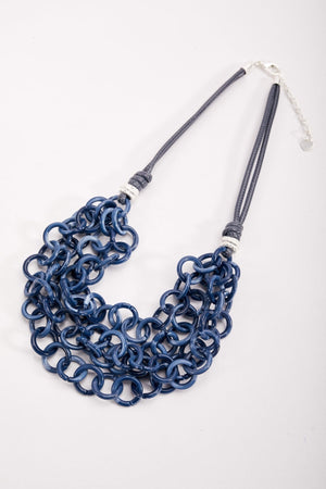 Navy Loop Chain Necklace