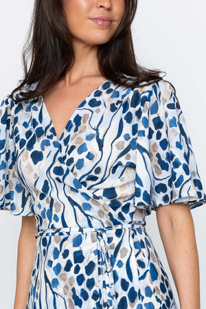 Carraig Donn Navy Midi Wrap Dress