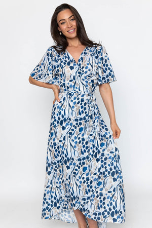 Carraig Donn Navy Midi Wrap Dress