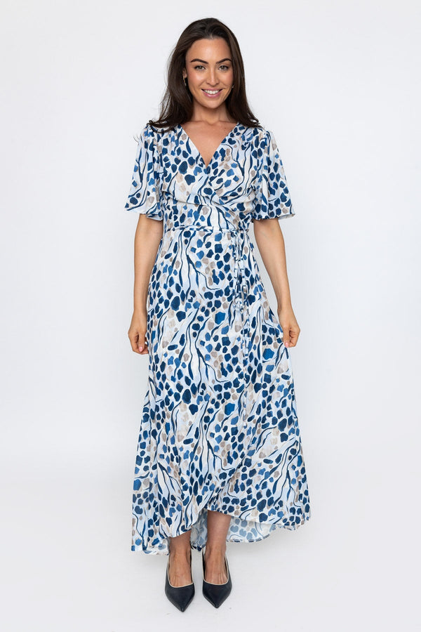 Carraig Donn Navy Midi Wrap Dress