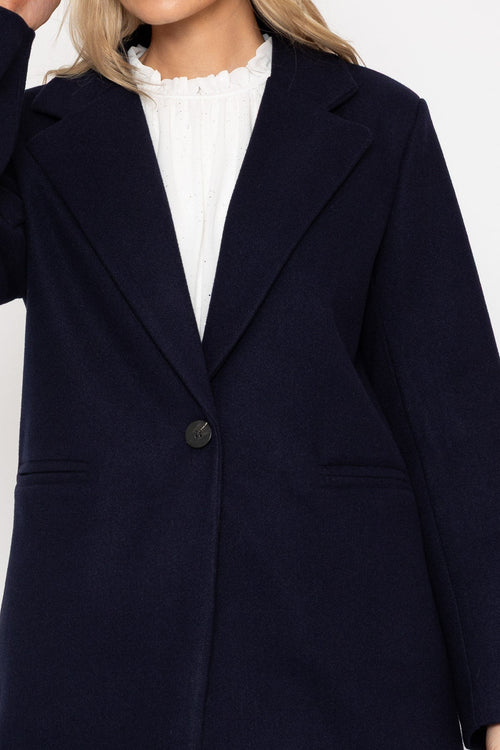 Carraig Donn Navy One Button Coat