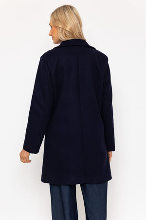 Carraig Donn Navy One Button Coat