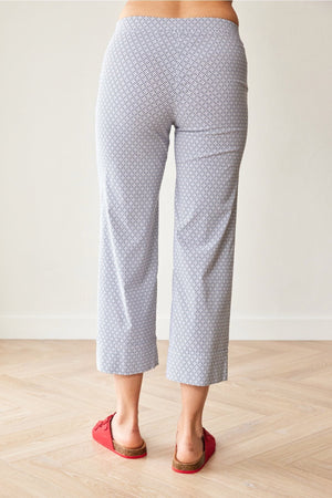 Carraig Donn Navy Print Turn Up Trousers