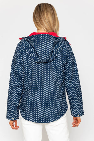Carraig Donn Navy Printed Bonded Jacket