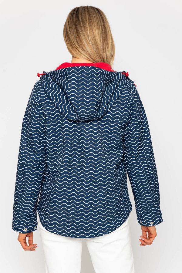 Carraig Donn Navy Printed Bonded Jacket