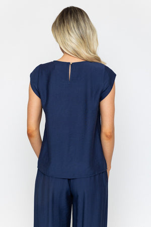 Carraig Donn Navy Relaxed Fit Top