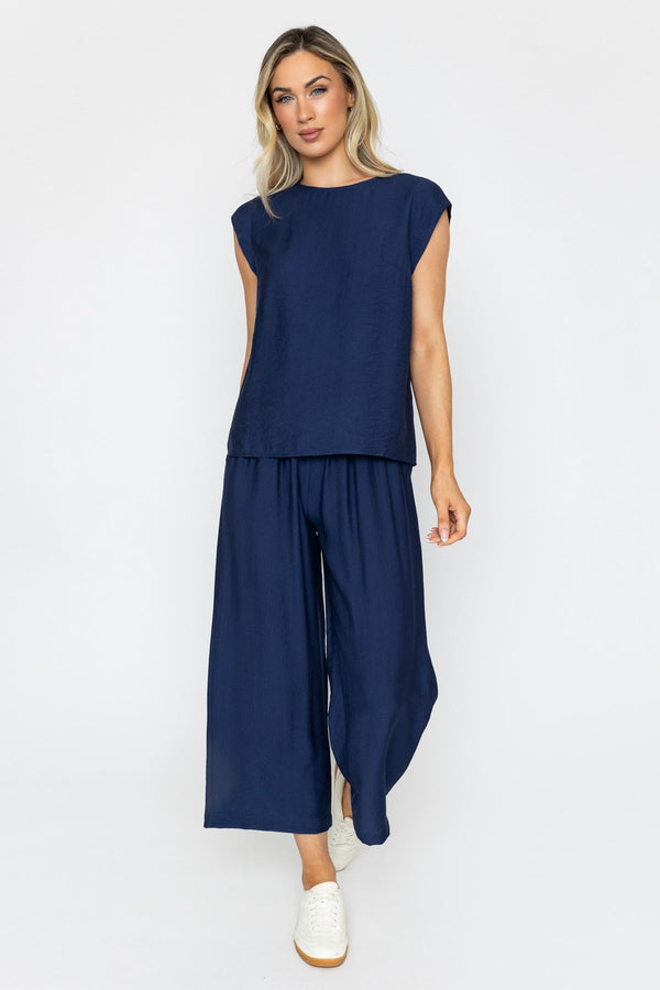 Carraig Donn Navy Relaxed Fit Top