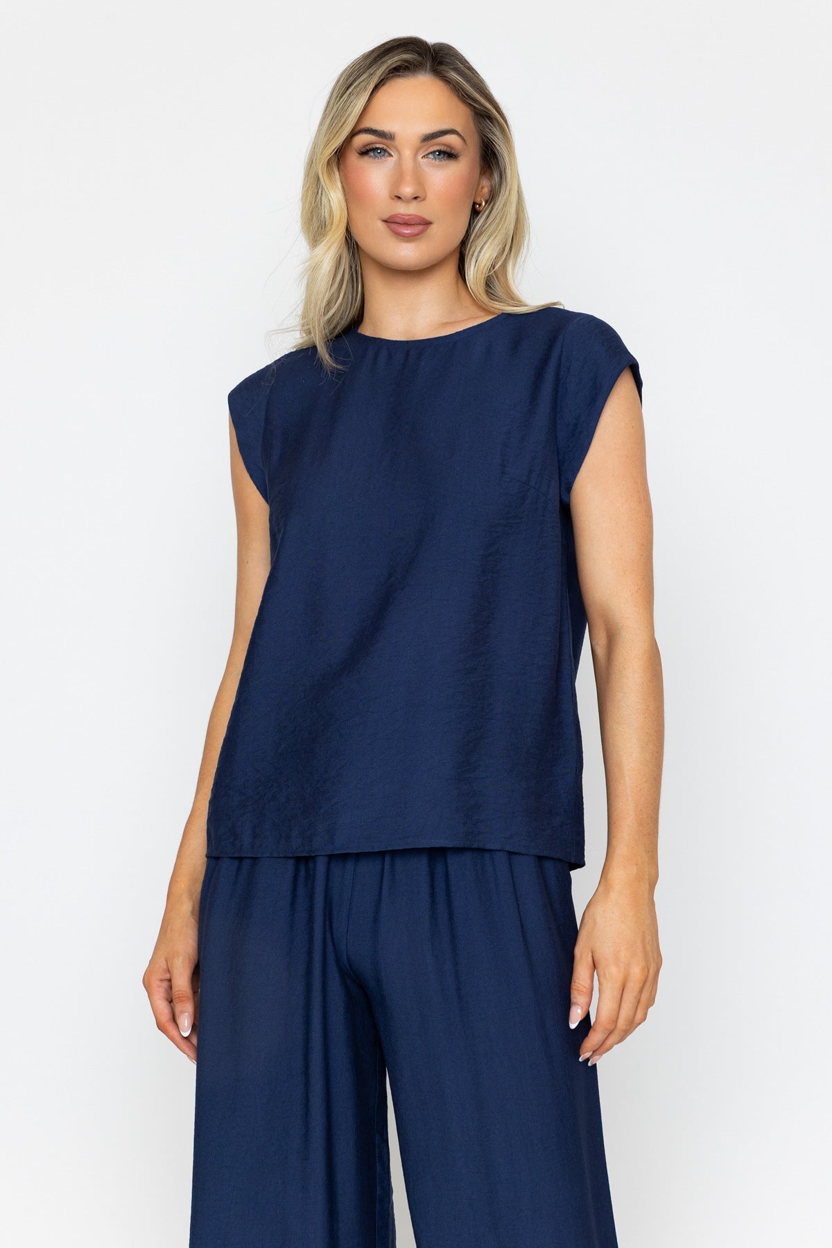 Navy Relaxed Fit Top
