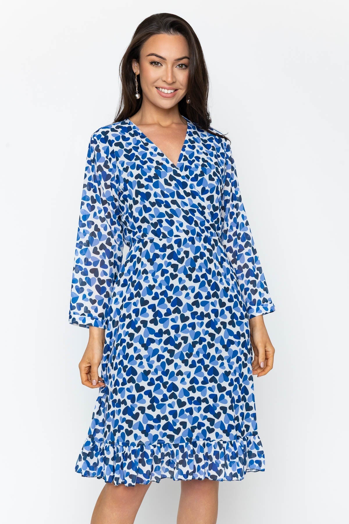 Navy Roisin Knee Length Dress