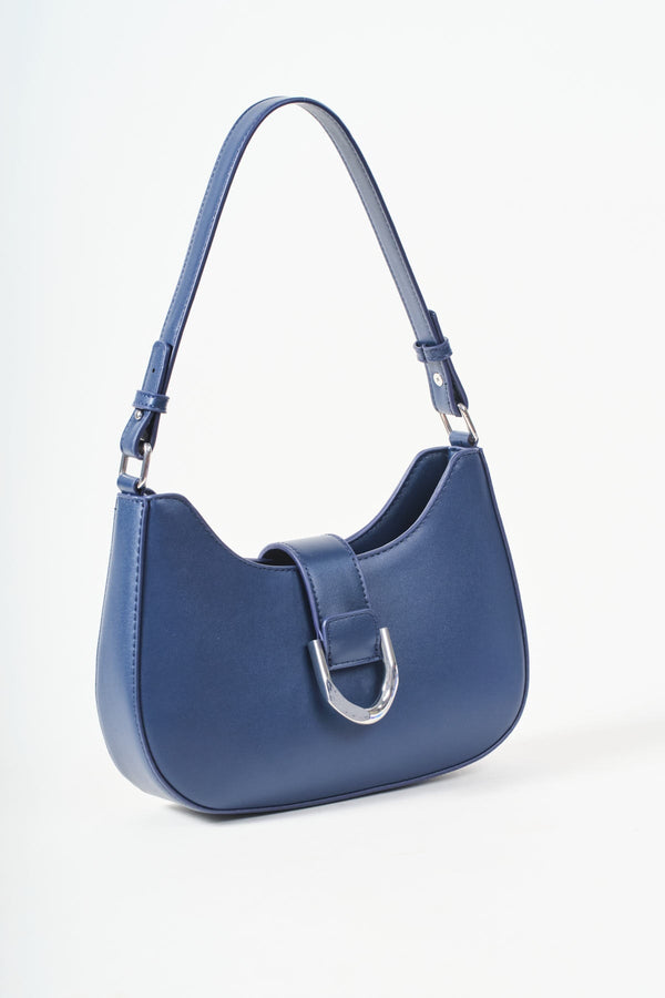 Carraig Donn Navy Shoulder Bag With Buckle Detail