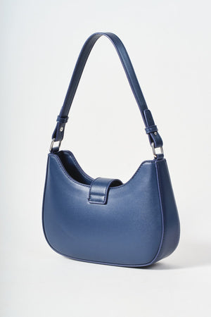 Carraig Donn Navy Shoulder Bag With Buckle Detail