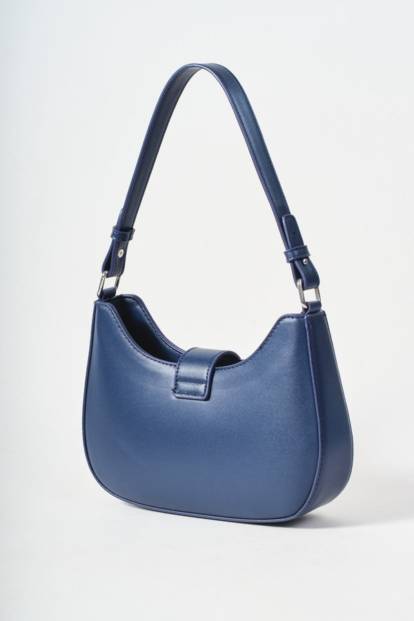 Carraig Donn Navy Shoulder Bag With Buckle Detail