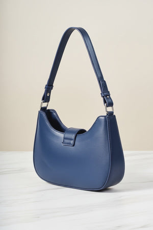 Carraig Donn Navy Shoulder Bag With Buckle Detail