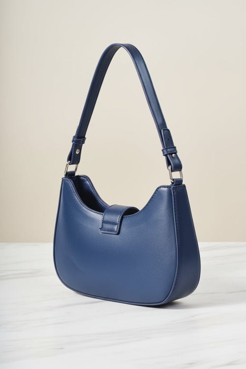 Carraig Donn Navy Shoulder Bag With Buckle Detail