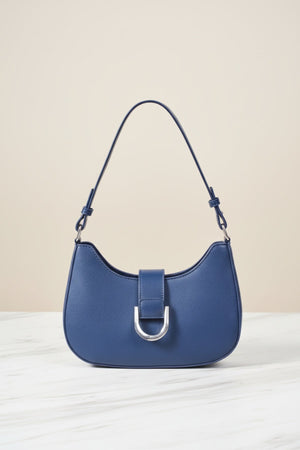Carraig Donn Navy Shoulder Bag With Buckle Detail