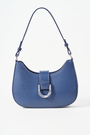 Carraig Donn Navy Shoulder Bag With Buckle Detail