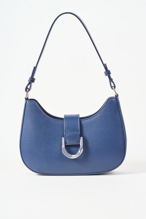 Carraig Donn Navy Shoulder Bag With Buckle Detail